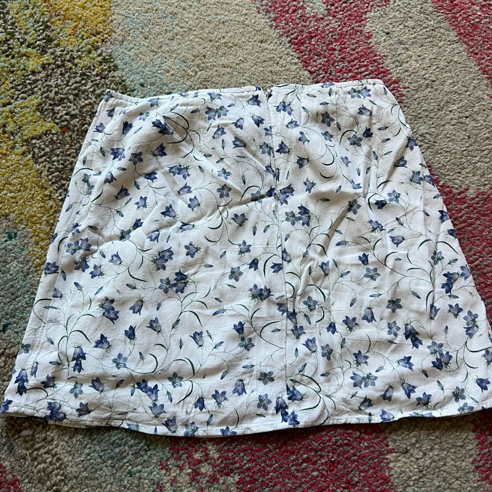 Sunday Best Blue and White Floral Skirt